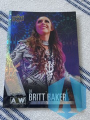 2021 Upper Deck AEW First Edition Dr. Britt Baker #11 Silver Pyro Parallel